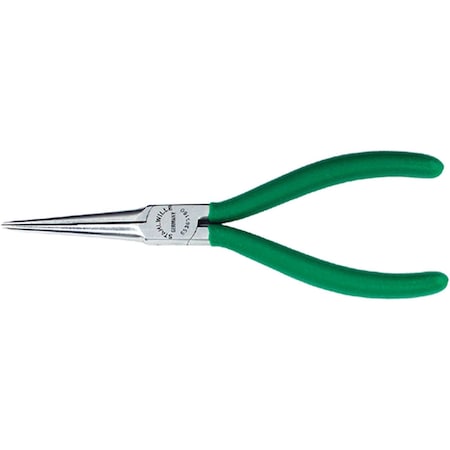 Snipe Nose Plier (needle Plier) L.160 Mm Head Chrome Plated Handles Dip-coated